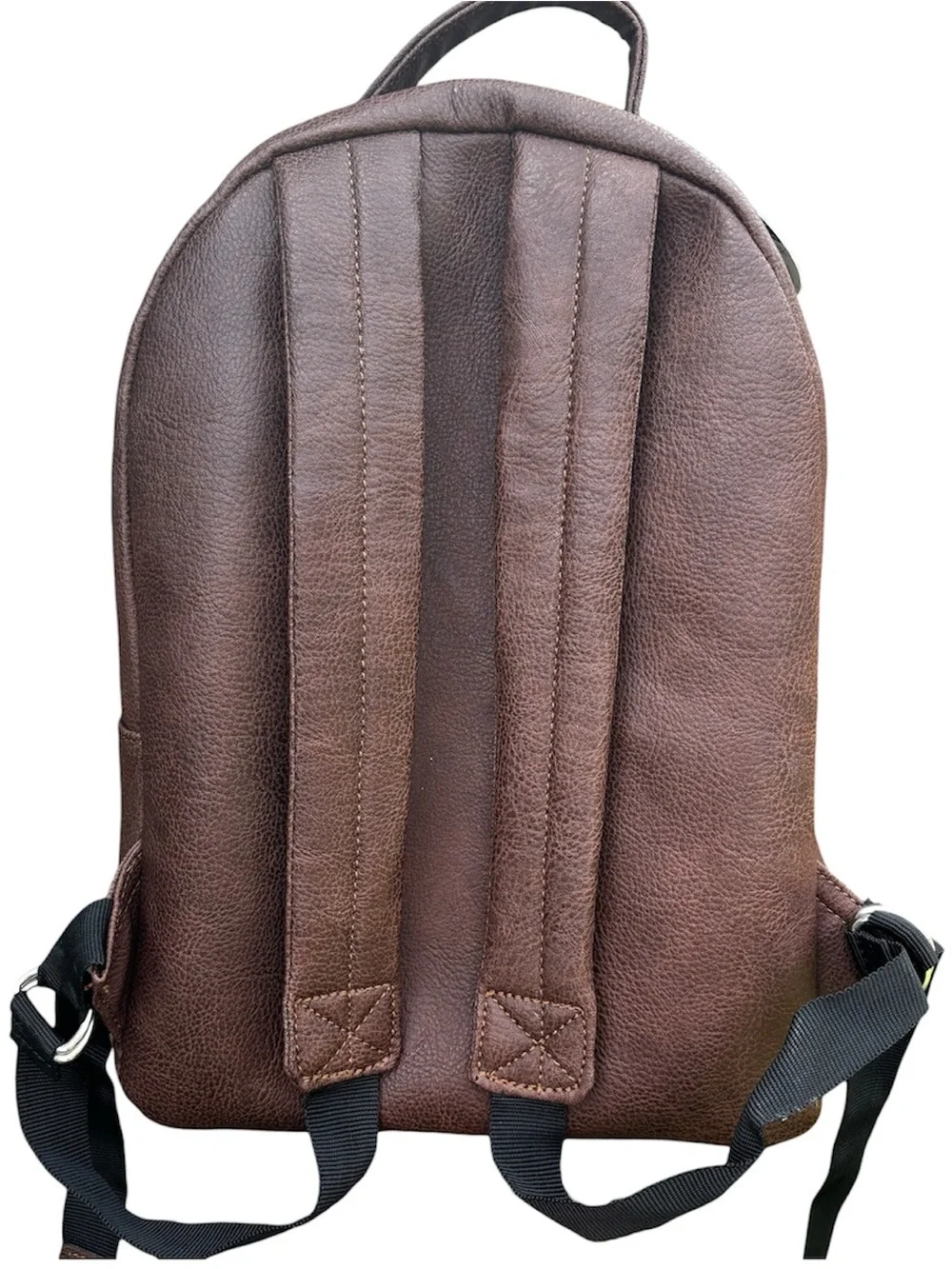 Inkkas Socorro Brown Vegan Leather Teal & Desert Landscape Women's Backpack NWT